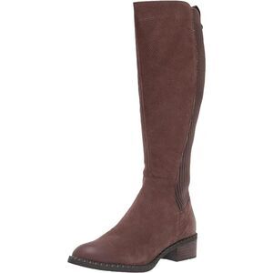 GENTLE SOULS KENNETH COLE Womens Brown Round Toe Block Heel Riding Boot 6.5 M